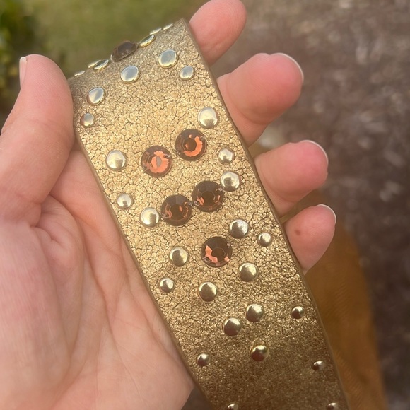 The Sak Brown bronze Crochet Handbag Embellished Shoulder Strap flower key fob - Picture 16 of 16